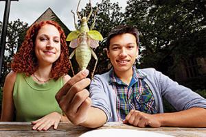 Chelsey Rice-Davis (left) is a tuition remission recipient and daughter of Michael Davis, a theoretical chemist at Argonne. Rice-Davis is an English major and one of the founding members of Entom Foods, a start-up that promotes the utilization of insects as a legitimate food source. Chelsey Rice-Davis (left) is a tuition remission recipient and daughter of Michael Davis, a theoretical chemist at Argonne. Rice-Davis is an English major and one of the founding members of Entom Foods, a start-up that promotes the utilization of insects as a legitimate food source.